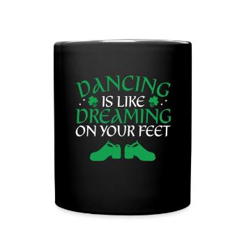 Irish Dance - Full Colour Mug - black - Front