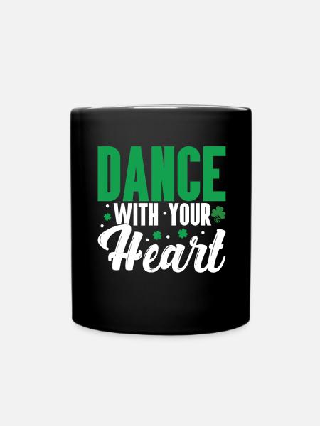 Irischer Tanz - Tasse einfarbig - Schwarz