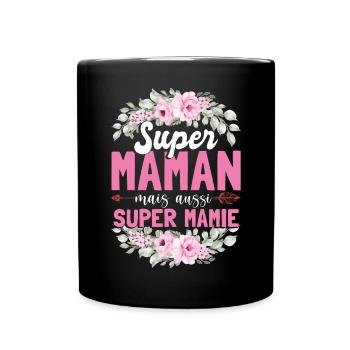 Mamie Amusant Fête Des Mères - Mug uni - noir - Devant