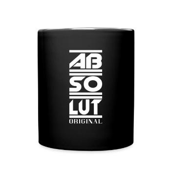 Absolutely original lettering gift - Full Colour Mug - black - Front