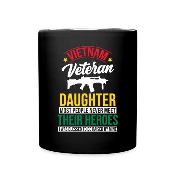 Fière fille d’un vétéran du Vietnam - Mug uni - noir - Devant