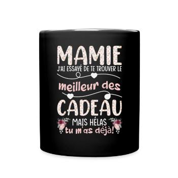 Mamie Fête Des Mères Cadeau Grand-Mère Mamie - Mug uni - noir - Devant