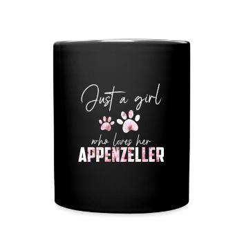 Appenzeller - Tasse einfarbig - Schwarz - Vorne