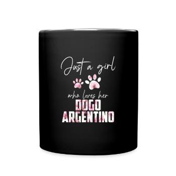 Dogo Argentino - Mug uni - noir - Devant