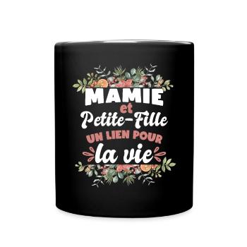 Mamie Et Petite-Fille - Mug uni - noir - Devant