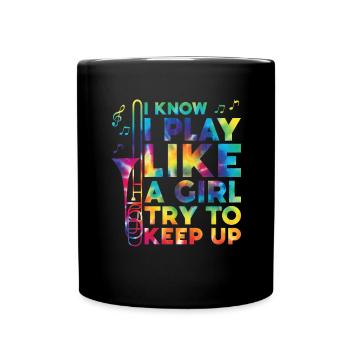 Trombone - Full Colour Mug - black - Front
