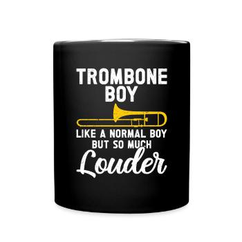 Trombone - Full Colour Mug - black - Front