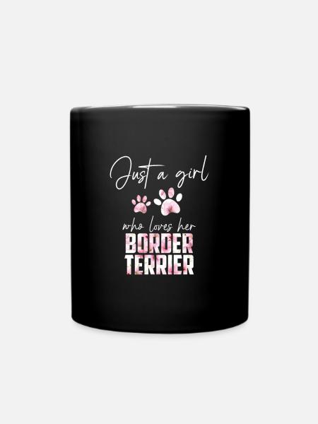 Border Terriers - Full Colour Mug - black