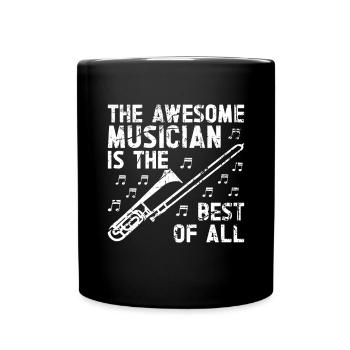 Trombone - Full Colour Mug - black - Front