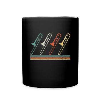 Trombone - Full Colour Mug - black - Front