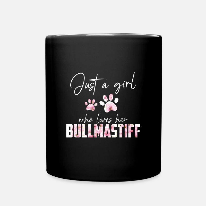 Bullmastiff - Tasse einfarbig - Schwarz