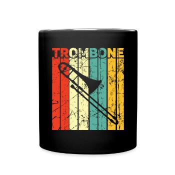 Trombone - Full Colour Mug - black - Front