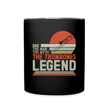 Trombone - Full Colour Mug - black - Front