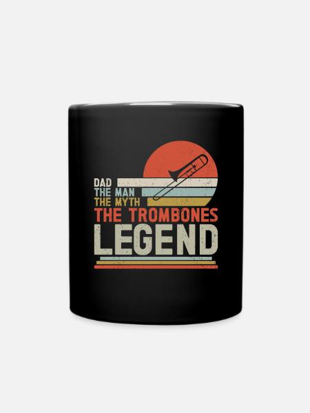 Trombone - Full Colour Mug - black