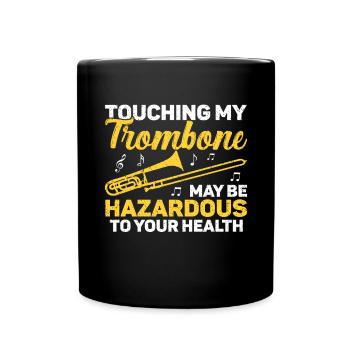 Trombone - Full Colour Mug - black - Front