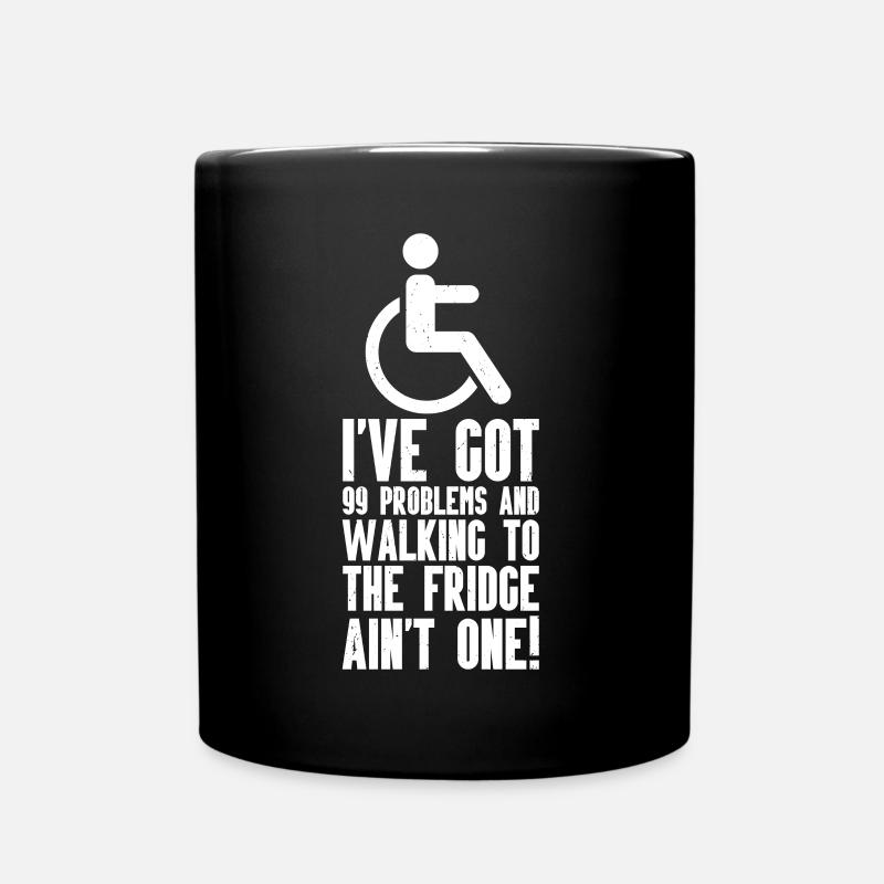 Rollstuhl - Tasse einfarbig - Schwarz