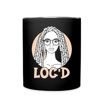 It's The Locs For Me - Afro Hair Black American - Tasse einfarbig - Schwarz - Vorne