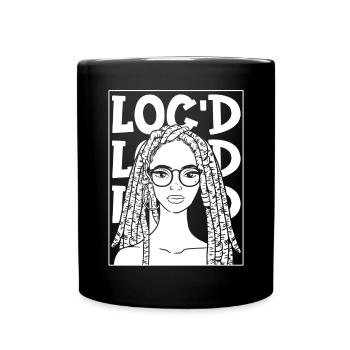 It's The Locs For Me - Afro Hair Black American - Tasse einfarbig - Schwarz - Vorne