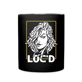 It's The Locs For Me - Afro Hair Black American - Tasse einfarbig - Schwarz - Vorne