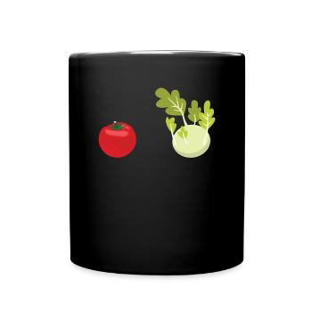 Gardener Accessories Garden Motif - Full Colour Mug - black - Front