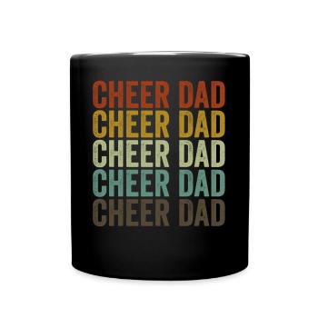 Cheer Dad - Tasse einfarbig - Schwarz - Vorne