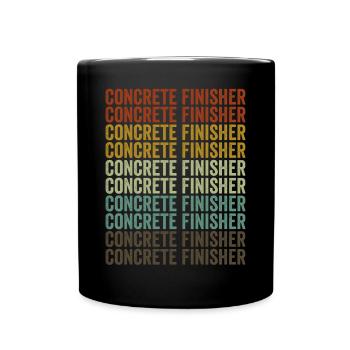 Construction de pavés en béton Béton - Mug uni - noir - Devant