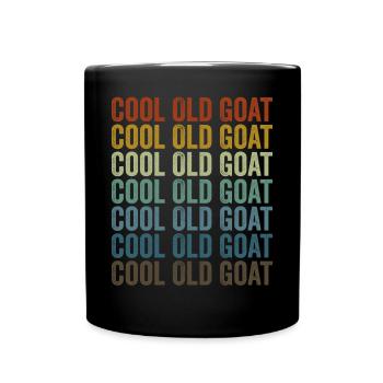 Coole alte Ziege Lustige Ziege - Tasse einfarbig - Schwarz - Vorne