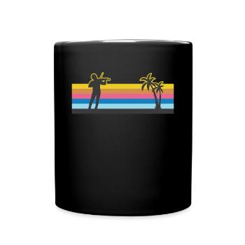 Violon Violoniste Rétro Vintage - Mug uni - noir - Devant
