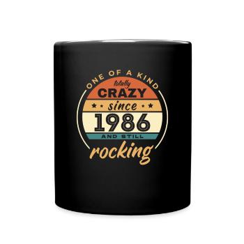 Unique en son genre totalement fou depuis 1986 Rocking - Mug uni - noir - Devant