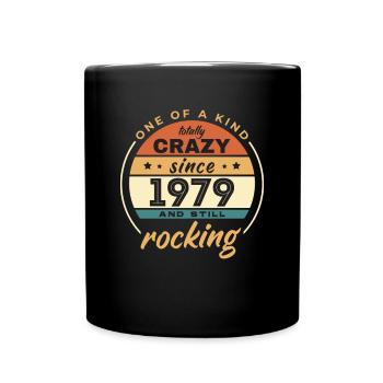 Unique en son genre totalement fou depuis 1979 Rocking - Mug uni - noir - Devant