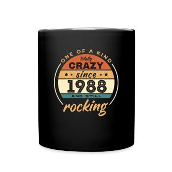 Unique en son genre totalement fou depuis 1988 Rocking - Mug uni - noir - Devant