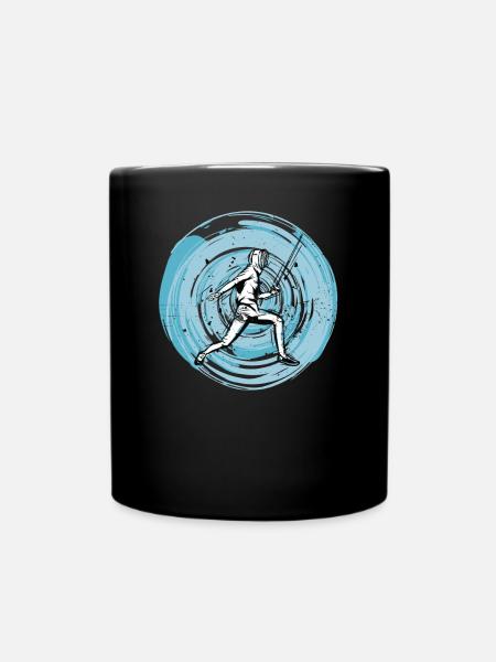 Fencing-Sports Game Fencing Fencing - Full Colour Mug - black