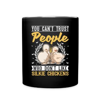 Silk Chicken Cadeau Silkie Chicken Silkie Chicken - Mug uni - noir - Devant