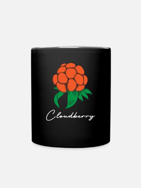 Hjortron Moltebeere Schweden Frucht Beere - Tasse einfarbig - Schwarz