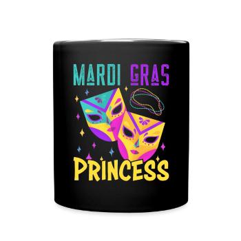 Carnival Family Matching Mardi Gras Princess - Tasse einfarbig - Schwarz - Vorne