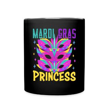 Carnival Family Matching Mardi Gras Princess - Tasse einfarbig - Schwarz - Vorne