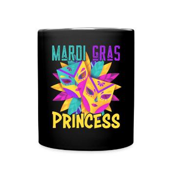 Carnival Family Matching Mardi Gras Princess - Tasse einfarbig - Schwarz - Vorne