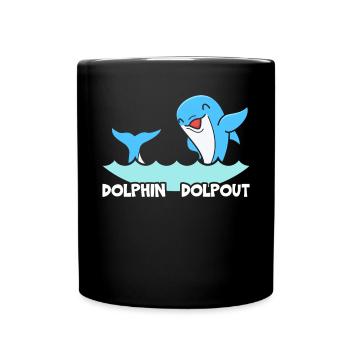 Dolphin Lover Marine Biology Animal sous-marin - Mug uni - noir - Devant