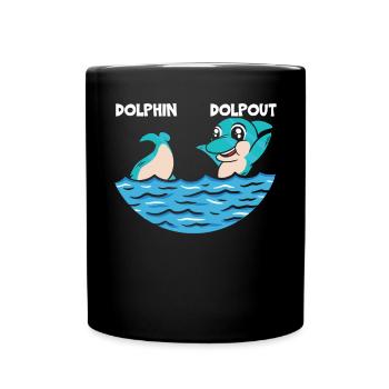 Dolphin Lover Marine Biology Animal sous-marin - Mug uni - noir - Devant