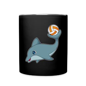 Delfin Volleyball Player Volleyball - Full Colour Mug - black - Front