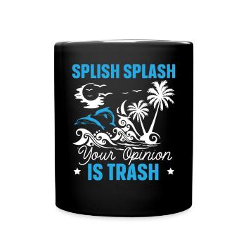 Dolphin Lover Marine Biology Animal sous-marin - Mug uni - noir - Devant