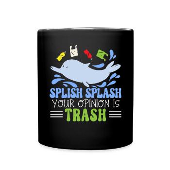 Dolphin Lover Marine Biology Animal sous-marin - Mug uni - noir - Devant