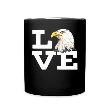 Bird Lover Animal Ornithology Eagle Whisperer - Full Colour Mug - black - Front