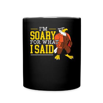 Es tut mir leid für das, was ich gesagt habe Vogeladlerflüsterer - Tasse einfarbig - Schwarz - Vorne