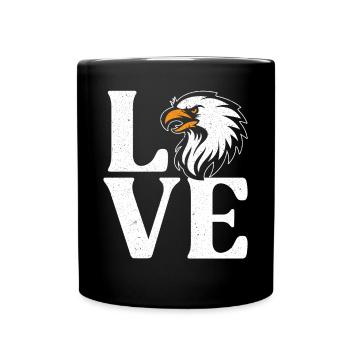 Bird Lover Animal Ornithology Eagle Whisperer - Full Colour Mug - black - Front
