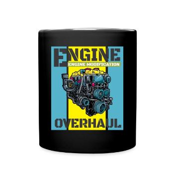 Tuning Spruch für Motorsport / Auto Fans - Tasse einfarbig - Schwarz - Vorne