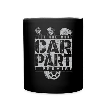 Tuning Spruch für Motorsport / Auto Fans - Tasse einfarbig - Schwarz - Vorne