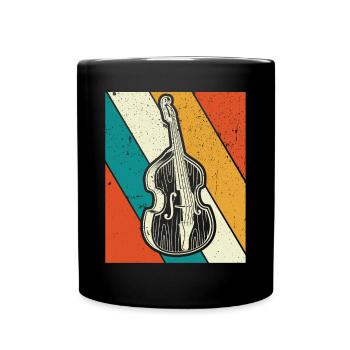 Double bass Double bass player Double bass player - Full Colour Mug - black - Front