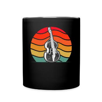 Double bass Double bass player Double bass player - Full Colour Mug - black - Front