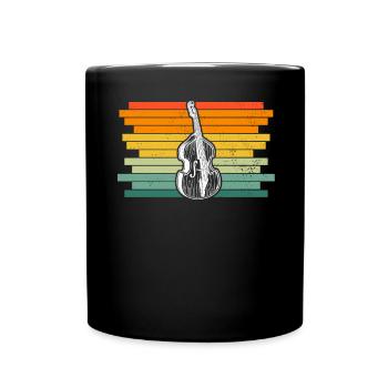 Double bass Double bass player Double bass player - Full Colour Mug - black - Front